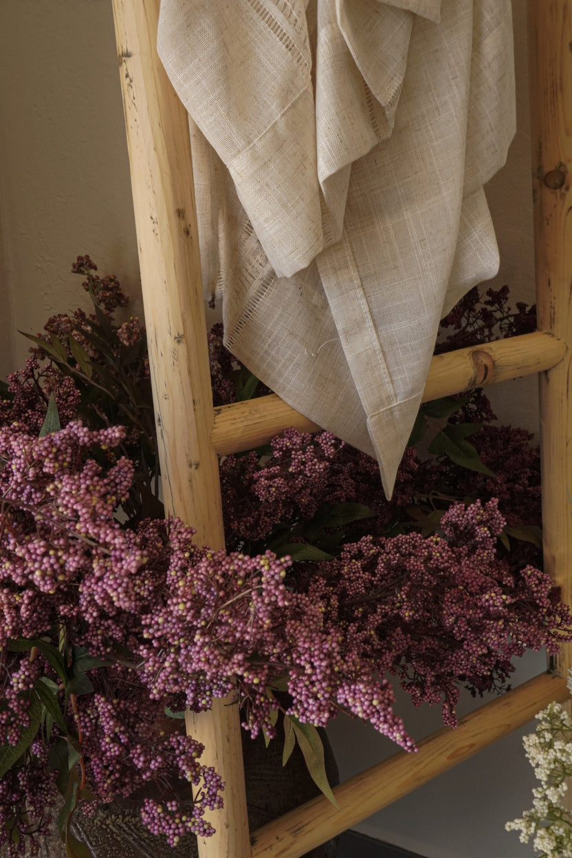 Rustic Pine Wood Decorative Ladder - Image 4