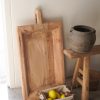 Vintage Wood Basin Large with Handle
