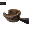 Antique Wood Grinder Bowl with Handle