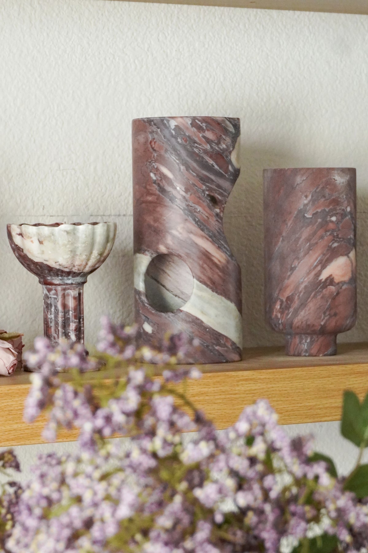 Calacatta Viola Portal Marble Vase