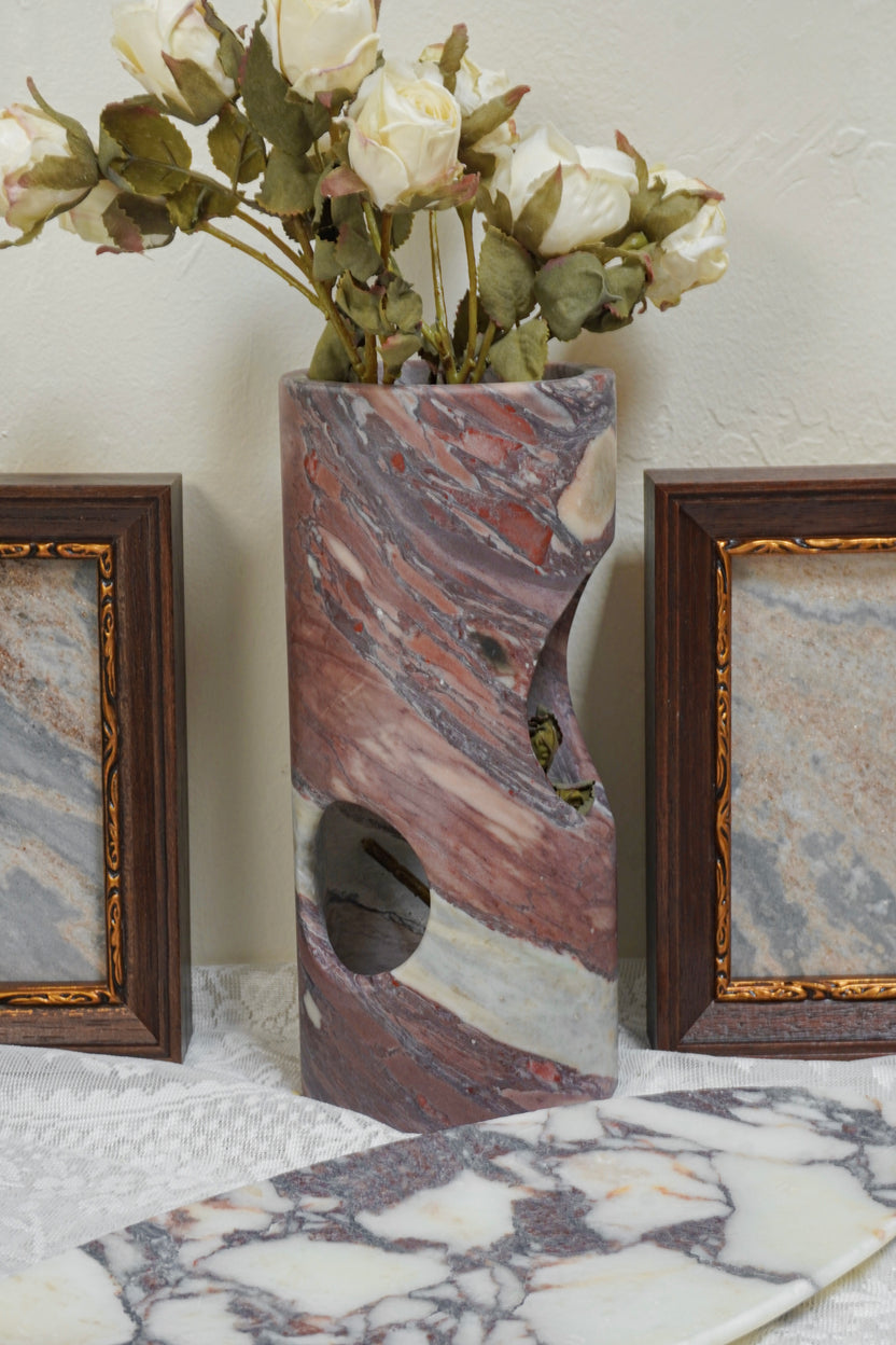 Calacatta Viola Portal Marble Vase - Image 3