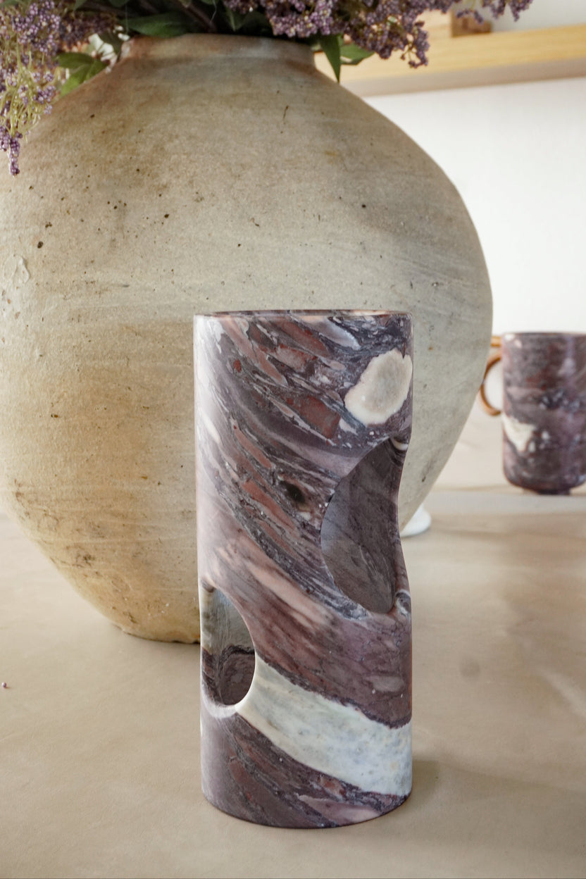 Calacatta Viola Portal Marble Vase - Image 4