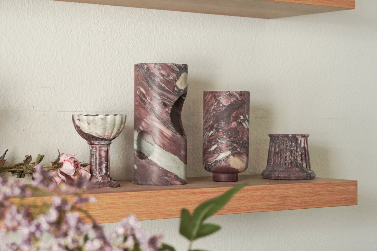 Calacatta Viola Chalice Vase