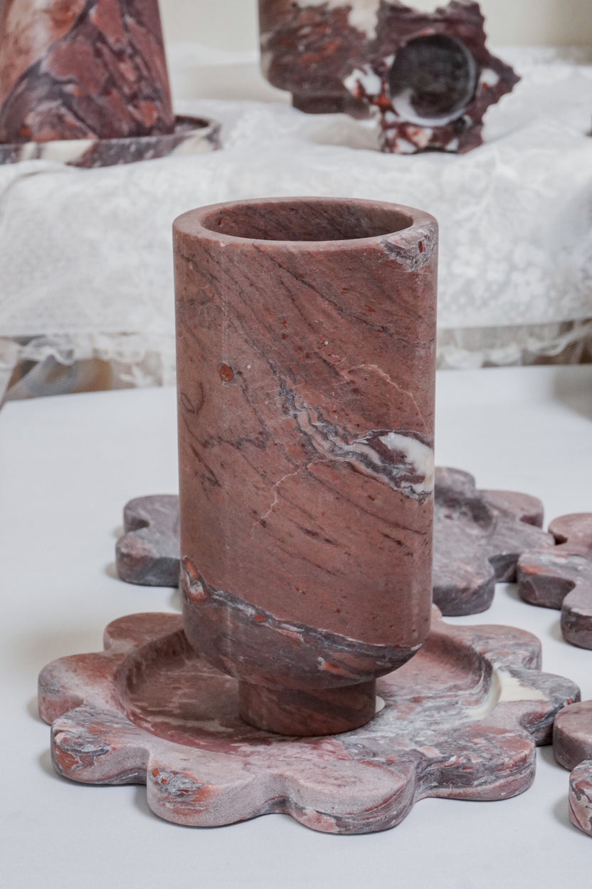 Calacatta Viola Chalice Vase - Image 2