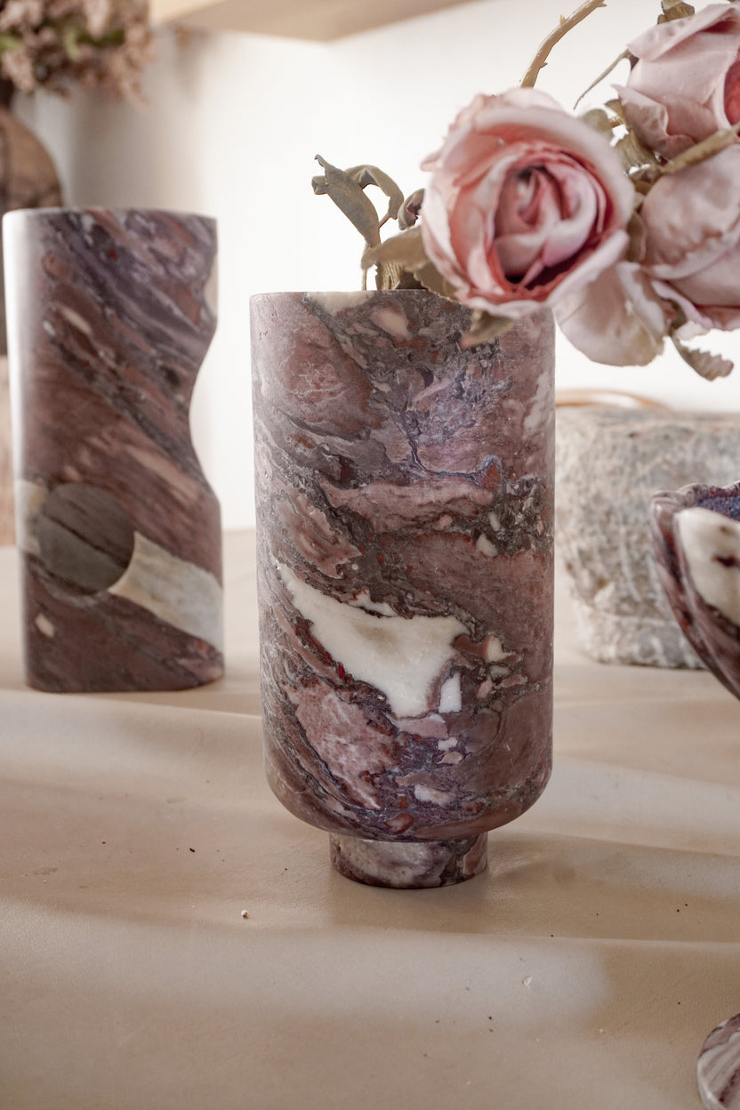 Calacatta Viola Chalice Vase - Image 4