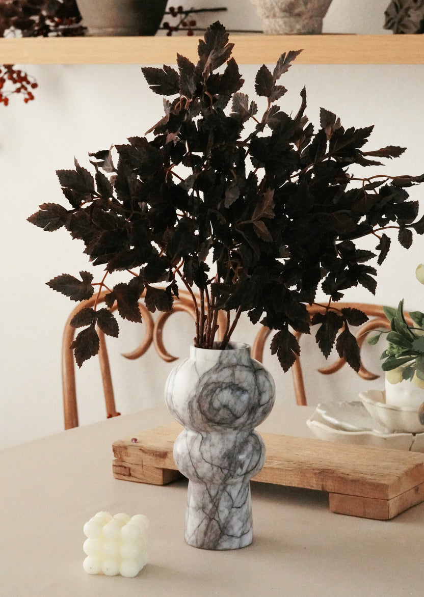 Sculptural Marble Vase - Lilac Marble - Image 2