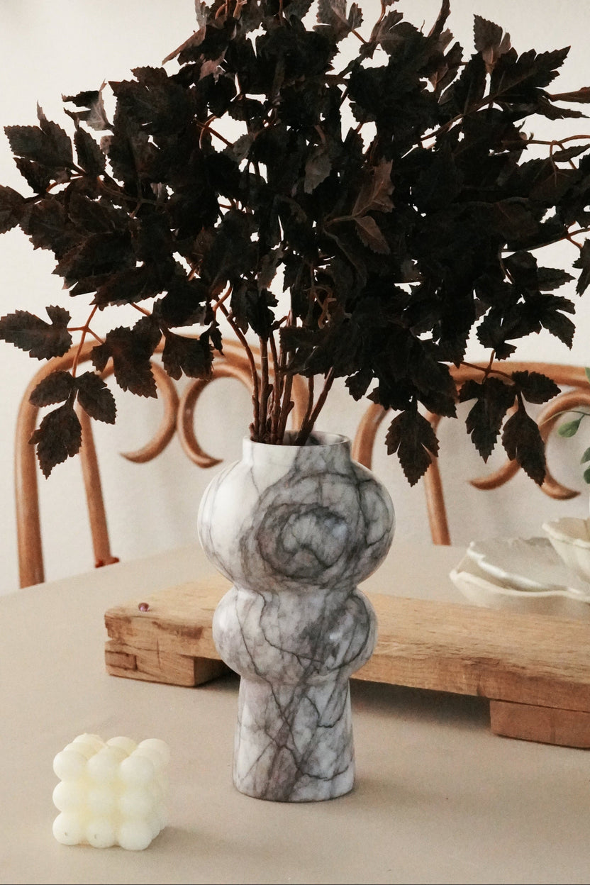 Sculptural Marble Vase - Lilac Marble - Image 3