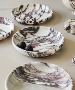 Italian Calacatta Viola Marble Bowl
