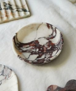Calacatta Viola Marble Round Bowl Small