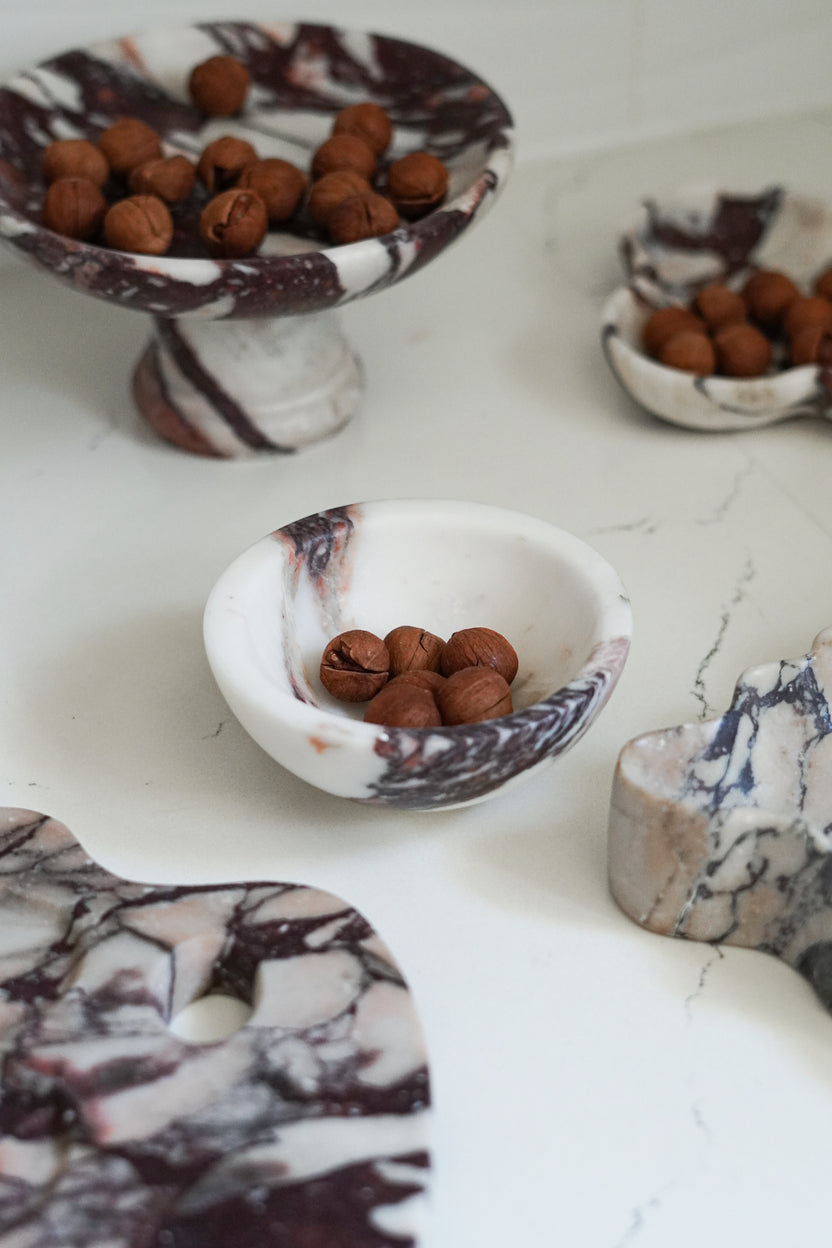 Calacatta Viola Marble Round Bowl Small - Image 2