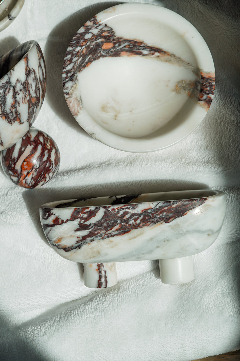 Calacatta Viola Marble Round Bowl Small - Image 3