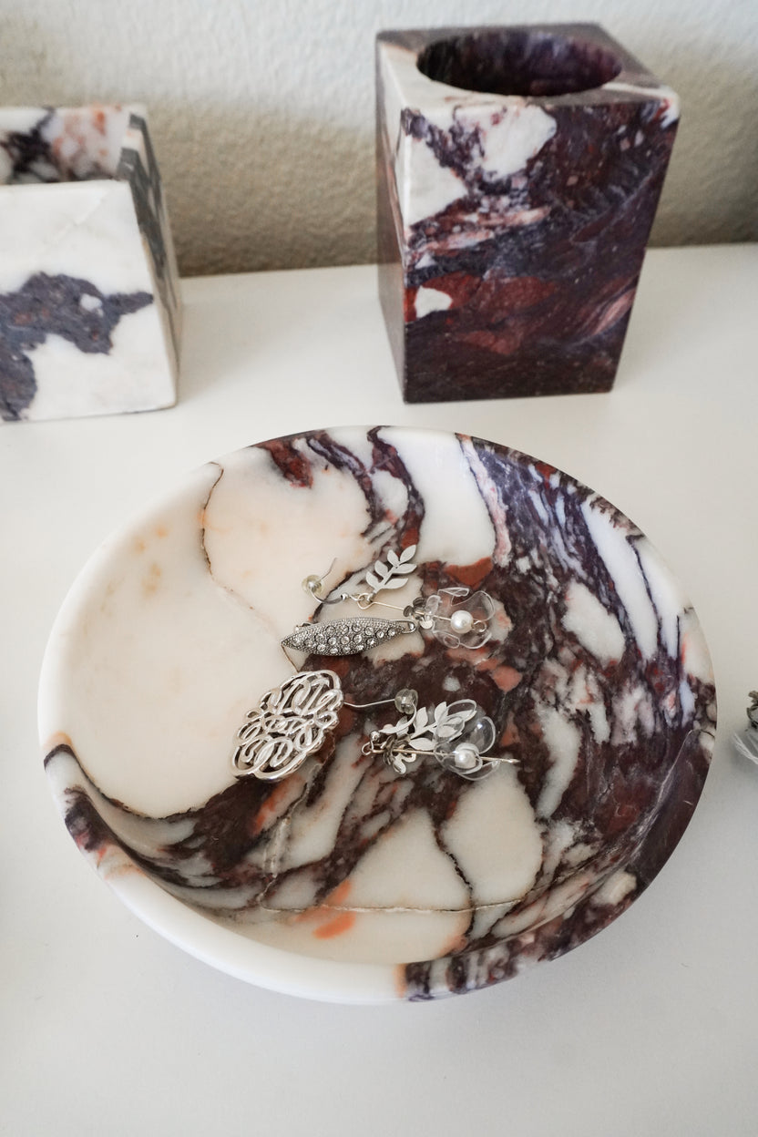 Calacatta Viola Marble Round Bowl Small - Image 4