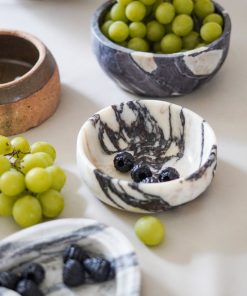 Italian Calacatta Viola Marble Bowl Medium