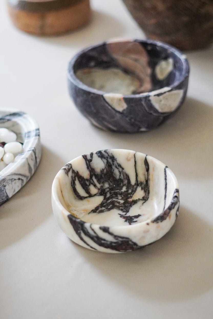 Italian Calacatta Viola Marble Bowl Medium - Image 4