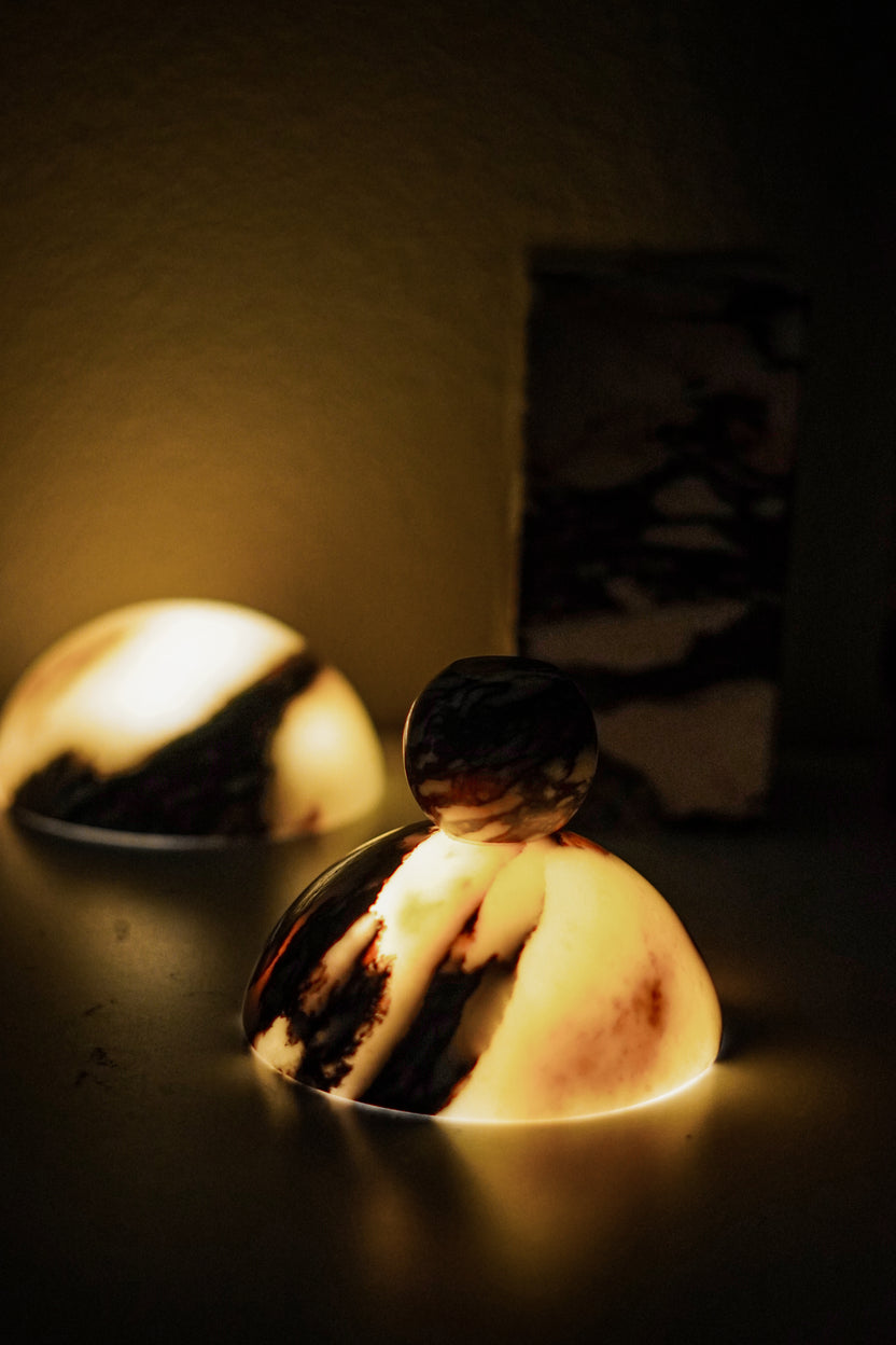 Calacatta Viola Marble Round Footed Bowl - Image 4