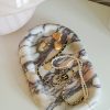 Italian Calacatta Viola Thick Marble Oval Tray