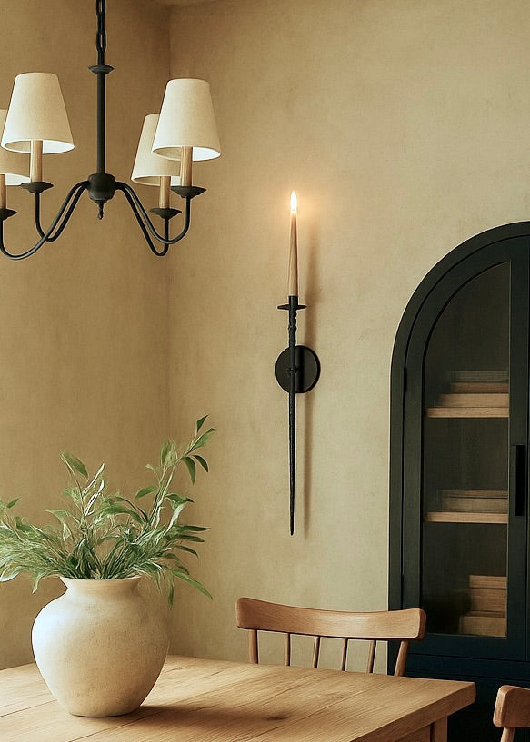 Large Metal Candle Sconce