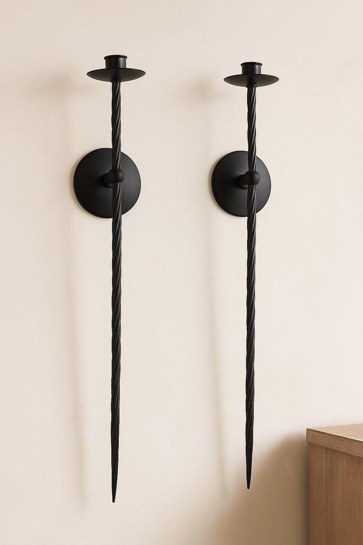 Large Metal Candle Sconce - Image 3