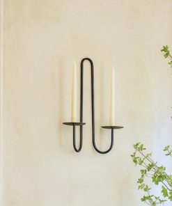 French Style Candle Sconce Double