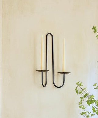 French Style Candle Sconce Double